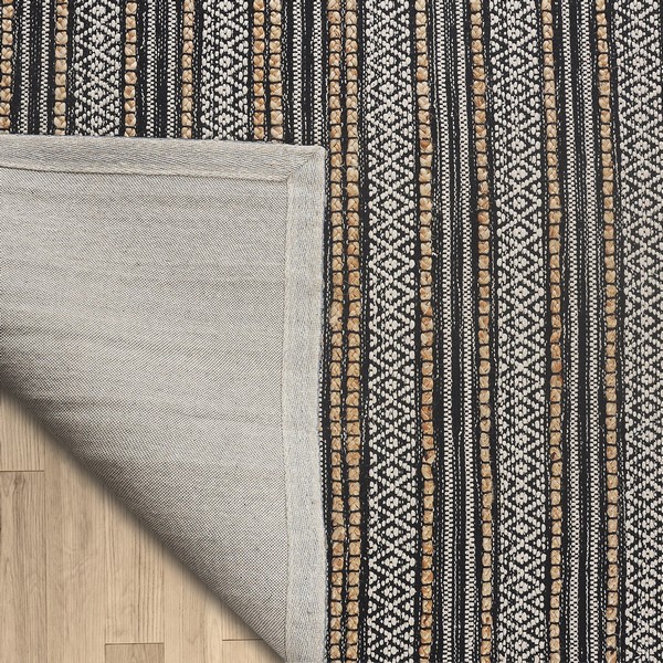 Black, White Area rug - The Earth Collection - LR Home - Image 3