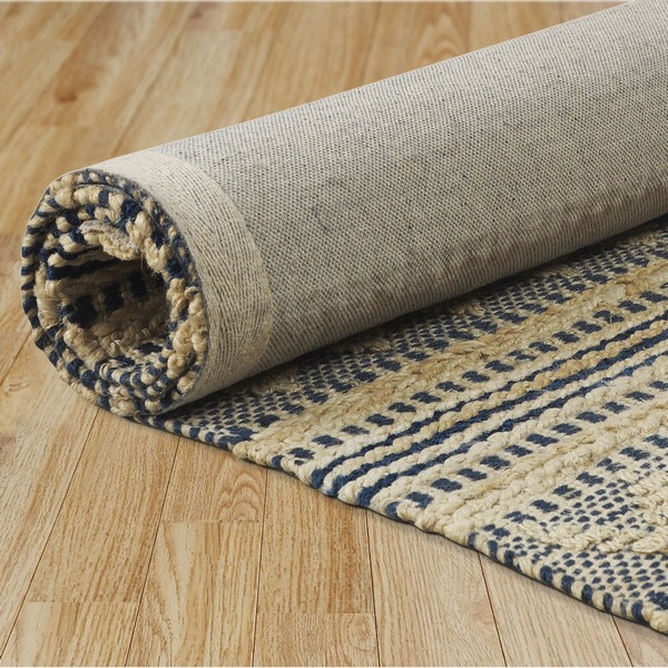 Navy, Off-White Area rug - The Earth Collection - LR Home - Image 4