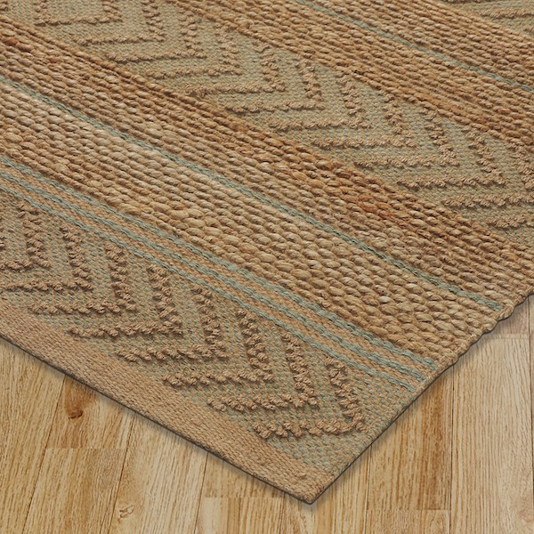 Tan, Seafoam Area rug - The Earth Collection - LR Home - Image 2