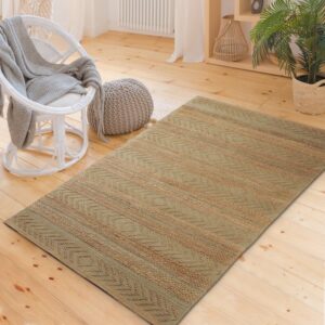 Tan, Seafoam Area rug - The Earth Collection - LR Home